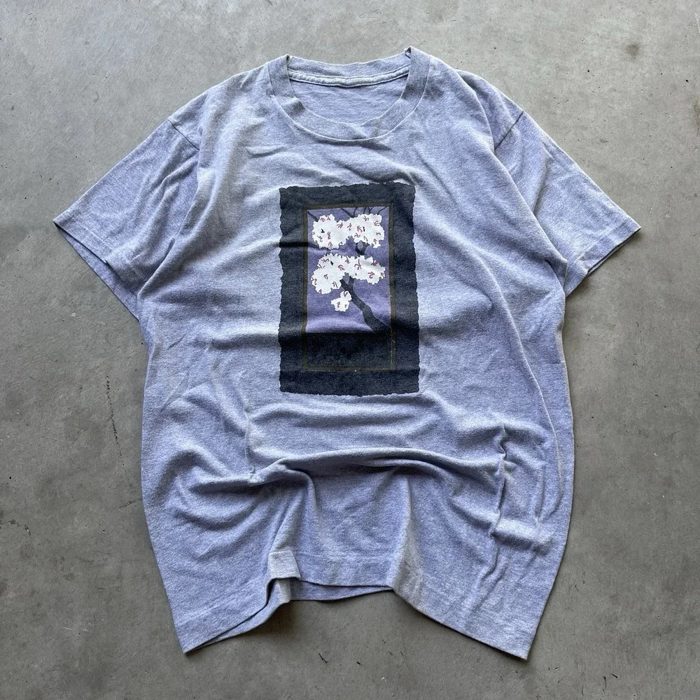 Rare Vintage 1990 Nike Cherry Blossom Ten Mile Run T Shirt Size S/M